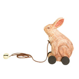 Maxbell Wooden Pull Toy Bunny Fine Motor Skill for Party Supplies Babies Boys Girls