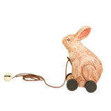Maxbell Wooden Pull Toy Bunny Fine Motor Skill for Party Supplies Babies Boys Girls