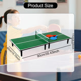 Maxbell Mini Ping Pong Table with Net Birthday Gifts Table Tennis Table for Children