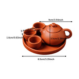 Maxbell Small Zisha Teapot Decoration Handmade Classic Ceremony Accessories Kids Toy 30ml Teapot