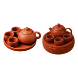 Maxbell Small Zisha Teapot Decoration Handmade Classic Ceremony Accessories Kids Toy 30ml Teapot