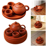 Maxbell Small Zisha Teapot Decoration Handmade Classic Ceremony Accessories Kids Toy 30ml Teapot