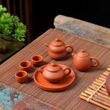 Maxbell Small Zisha Teapot Decoration Handmade Classic Ceremony Accessories Kids Toy 30ml Teapot