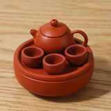 Maxbell Small Zisha Teapot Decoration Handmade Classic Ceremony Accessories Kids Toy 20ml Teapot