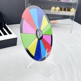 Maxbell Tabletop Roulette Wheel 20cm Acrylic Rotating Wheel for Trades Show Pub Party