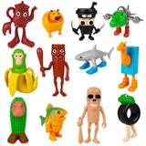 Maxbell 24 Pieces Figure Toys Lightweight Cute Anime Models for Kids Boys Girls Gift