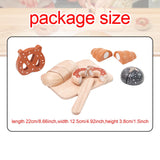 Maxbell Kids Wooden Cutting Play Foods Toy Kitchen Toy for Boys Girls Kids Preschool