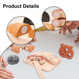 Maxbell Kids Wooden Cutting Play Foods Toy Kitchen Toy for Boys Girls Kids Preschool