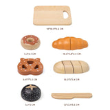 Maxbell Kids Wooden Cutting Play Foods Toy Kitchen Toy for Boys Girls Kids Preschool