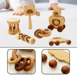 Maxbell 6 Pieces Wooden Baby Toys Kids Musical Toys for Kids Newborns Birthday Gifts