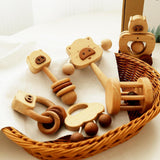 Maxbell 6 Pieces Wooden Baby Toys Kids Musical Toys for Kids Newborns Birthday Gifts