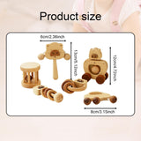Maxbell 6 Pieces Wooden Baby Toys Kids Musical Toys for Kids Newborns Birthday Gifts