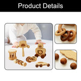 Maxbell 6 Pieces Wooden Baby Toys Kids Musical Toys for Kids Newborns Birthday Gifts