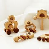 Maxbell 6 Pieces Wooden Baby Toys Kids Musical Toys for Kids Newborns Birthday Gifts