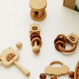 Maxbell 6 Pieces Wooden Baby Toys Kids Musical Toys for Kids Newborns Birthday Gifts