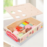 Maxbell Wooden Ice Cream Counter Playset Pretend Toys for Ages 3 4 5 6 Holiday Party