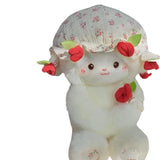 Maxbell Sheep Plush Toy Figure Supplies Ornament for Party Childrens Day Collectible Red