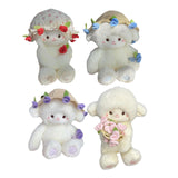 Maxbell Sheep Plush Toy Figure Supplies Ornament for Party Childrens Day Collectible Red