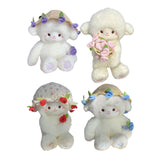 Maxbell Sheep Plush Toy Figure Supplies Ornament for Party Childrens Day Collectible Red