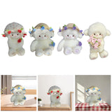 Maxbell Sheep Plush Toy Figure Supplies Ornament for Party Childrens Day Collectible Red