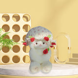 Maxbell Sheep Plush Toy Figure Supplies Ornament for Party Childrens Day Collectible Red