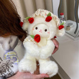 Maxbell Sheep Plush Toy Figure Supplies Ornament for Party Childrens Day Collectible Red