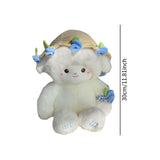 Maxbell Sheep Plush Toy Figure Supplies Ornament for Party Childrens Day Collectible Blue