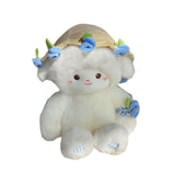 Maxbell Sheep Plush Toy Figure Supplies Ornament for Party Childrens Day Collectible Blue