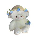Maxbell Sheep Plush Toy Figure Supplies Ornament for Party Childrens Day Collectible Blue