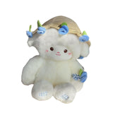 Maxbell Sheep Plush Toy Figure Supplies Ornament for Party Childrens Day Collectible Blue
