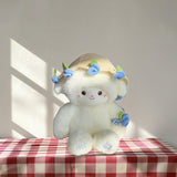 Maxbell Sheep Plush Toy Figure Supplies Ornament for Party Childrens Day Collectible Blue