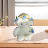 Maxbell Sheep Plush Toy Figure Supplies Ornament for Party Childrens Day Collectible Blue