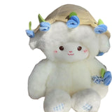Maxbell Sheep Plush Toy Figure Supplies Ornament for Party Childrens Day Collectible Blue