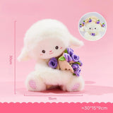 Maxbell Sheep Plush Toy Figure Supplies Ornament for Party Childrens Day Collectible Purple