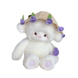 Maxbell Sheep Plush Toy Figure Supplies Ornament for Party Childrens Day Collectible Purple
