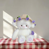 Maxbell Sheep Plush Toy Figure Supplies Ornament for Party Childrens Day Collectible Purple