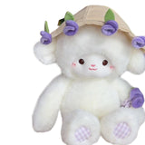 Maxbell Sheep Plush Toy Figure Supplies Ornament for Party Childrens Day Collectible Purple