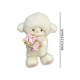 Maxbell Sheep Plush Toy Figure Supplies Ornament for Party Childrens Day Collectible Pink