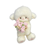 Maxbell Sheep Plush Toy Figure Supplies Ornament for Party Childrens Day Collectible Pink