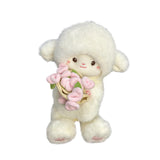 Maxbell Sheep Plush Toy Figure Supplies Ornament for Party Childrens Day Collectible Pink