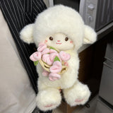 Maxbell Sheep Plush Toy Figure Supplies Ornament for Party Childrens Day Collectible Pink