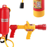 Maxbell Firefighter Water Spray Toy Set Summer Role Playing for Party Backyard Beach 3pcs