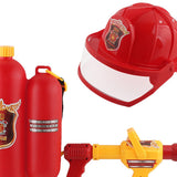 Maxbell Firefighter Water Spray Toy Set Summer Role Playing for Party Backyard Beach 2pcs