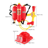 Maxbell Firefighter Water Spray Toy Set Summer Role Playing for Party Backyard Beach 2pcs