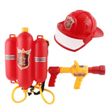 Maxbell Firefighter Water Spray Toy Set Summer Role Playing for Party Backyard Beach 2pcs