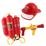 Maxbell Firefighter Water Spray Toy Set Summer Role Playing for Party Backyard Beach 2pcs