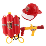 Maxbell Firefighter Water Spray Toy Set Summer Role Playing for Party Backyard Beach 2pcs