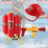 Maxbell Firefighter Water Spray Toy Set Summer Role Playing for Party Backyard Beach 2pcs