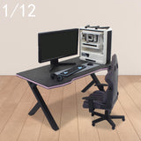 Maxbell 1:12 Scale Dollhouse Miniature Furniture Decorative Sturdy Esports Furniture Table