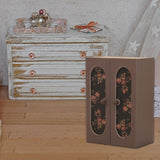 Maxbell 1:12 Scale Dollhouse Wardrobe Decor Accessories for Girls Boys Children Kids Brown